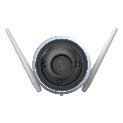 Cámara Bala IP / 3 Megapixel 2K / Visión Nocturna Color 30 m (98.4 ft) / Detección Humana y Vehicular / Sirena y Luz LED / IP67 / Wi-Fi | SIERRA STORE