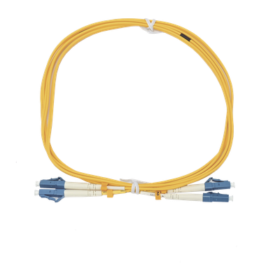 Jumper de Fibra Óptica / Monomodo G.652D / LC/UPC-LC/UPC / Dúplex / 2 m (6.56 ft) / Forro 2 mm | SIERRA STORE