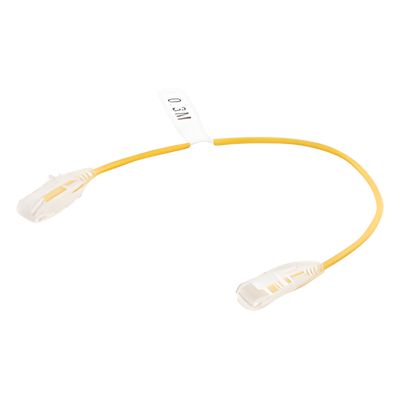 LINKEDPRO BY EPCOM LP-UT6-030-YE28 - Cable de Parcheo Slim UTP Cat6 / 30 cm (0.98 ft) / 28 AWG / Amarillo / 10 Gbps | SIERRA STORE