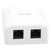 LINKEDPRO BY EPCOM LP-WP-39-C6A - Caja de Pared / 2 Puertos RJ45 / Cat6A UTP / T568A-B / ABS Retardante de Llama | SIERRA STORE