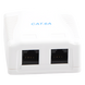 LINKEDPRO BY EPCOM LP-WP-39-C6A - Caja de Pared / 2 Puertos RJ45 / Cat6A UTP / T568A-B / ABS Retardante de Llama | SIERRA STORE