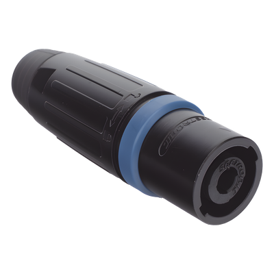 Conector Speakon Macho / 4 Polos / 30 A / IP54 / Carcasa Metálica Negra / AWG10 | SIERRA STORE