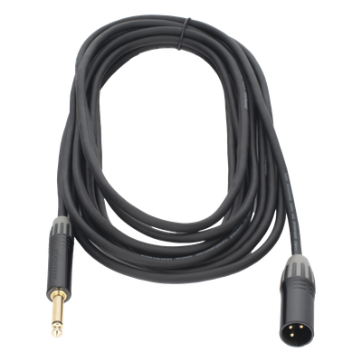 Cable de Audio XLR a Plug / 3 Polos Macho a 1/4 in Mono / Conectores Seetronic Serie M / Longitud 5 m (16.4 ft) / Triple Blindaje / | SIERRA STORE