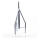 Tramo de Remate para Torre / Tubo Central 2' Cal. 18 / 3 Opresores para Pararrayo / Galvanizado Electrolítico / Tubos 7/8' Cal. 18 / | SIERRA STORE