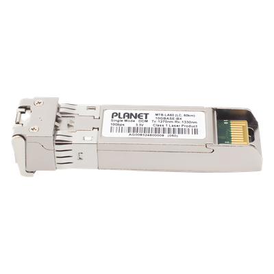 Transceptor WDM mini-GBIC SFP+ 10G / LC / Mono Modo 60 km (197 pies) / TX 1270nm RX 1330nm | SIERRA STORE