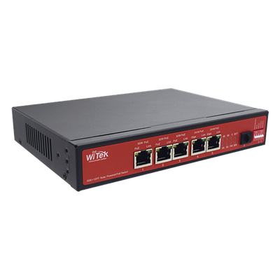 Controlador Solar con Switch PoE Industrial / 1 Puerto 802.3bt 90W / 2 Puertos 802.3af/at 30W / 2 Puertos PoE Pasivo 24/48 Vcc 24W / | SIERRA STORE