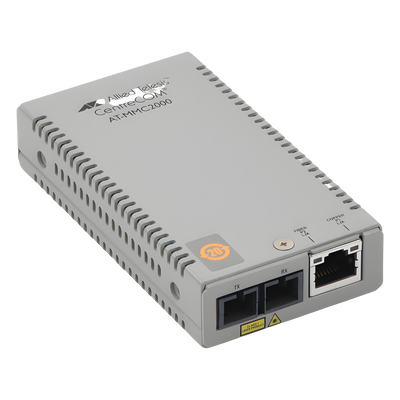 Convertidor de medios / 10/100TX a 100FX / Multimodo SC / 2 km / TAA / Multiregión PSU / 0°C a 50°C | SIERRA STORE