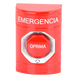 Botón de Emergencia / Acción Mantenida / Girar para Restablecer / LED Multicolor / Texto Español / ADA / Anti-Vandálico | SIERRA STORE