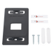 SIEMON MX-FP-S-02-01 - Placa de Pared Modular / 2 Salidas / Compatible Z-MAX Blindados / Montaje Frontal-Trasero / Color Negro | SIERRA STORE