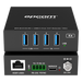 Extensor USB 3.0 / Hasta 100 m (328 ft) por CAT6a / PoC Bidireccional 24 Vcc / RS-232 / 4x USB-A / 5 Gbps | SIERRA STORE