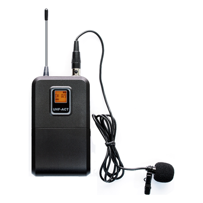 Kit de Micrófonía Inalámbrica UHF / 2 Micrófonos Lavalier / 200 Canales / Alcance 100 m (328 ft) / 15 Horas de Batería / Pantalla LCD | SIERRA STORE