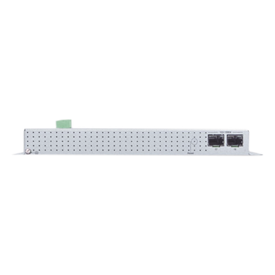 Switch Industrial Administrable Capa 2 de Pared / 16 Puertos PoE 802.3at Gigabit / 2 Puertos SFP / IP40 / -10 a 60 °C / 240W | SIERRA STORE