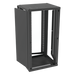 LINKEDPRO BY EPCOM SR-1924-GFP - Gabinete para Montaje en Pared, Puerta de Cristal Templado, Cuerpo Fijo con Rack 19" de 24 Unidades | SIERRA STORE