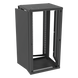 LINKEDPRO BY EPCOM SR-1924-GFP - Gabinete para Montaje en Pared, Puerta de Cristal Templado, Cuerpo Fijo con Rack 19" de 24 Unidades | SIERRA STORE