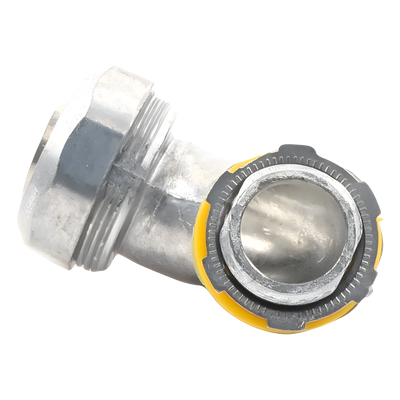 Conector Curvo para Tubo Liquidtight / 3/4" (19 mm) / Acabado Bruñido / Sellos Incluidos / NEMA FB-1 / UL 514B | SIERRA STORE