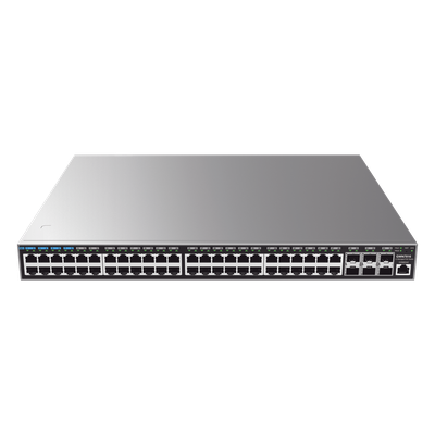 Switch Capa 3 Administrable / 48 Puertos Gigabit + 6 SFP+ 10G / Conmutación 216 Gbps / Montaje Rack 1U | SIERRA STORE