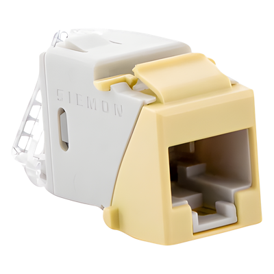 SIEMON U6A-K20NS - Jack Keystone Cat6A UTP / Terminación 110 / Color Marfil / Conductores 24-22 AWG Sólido y 26-24 AWG Multifilar | SIERRA STORE