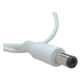 Cable de Alimentación DC / Conector Macho 5.5 x 2.1 mm / Calibre 22AWG / Longitud 30 cm / Forro Blanco / Polarizado | SIERRA STORE