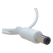 Cable de Alimentación DC / Conector Macho 5.5 x 2.1 mm / Calibre 22AWG / Longitud 30 cm / Forro Blanco / Polarizado | SIERRA STORE