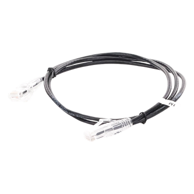LINKEDPRO BY EPCOM LP-UT6A-100-BK28 - Cable de Parcheo UTP / Cat6A / 1 m (3.28 ft) / 28 AWG / Slim / RJ45 / Negro | SIERRA STORE