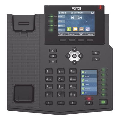 Teléfono IP Empresarial / 16 Líneas SIP / Pantalla LCD 3.5 | SIERRA STORE