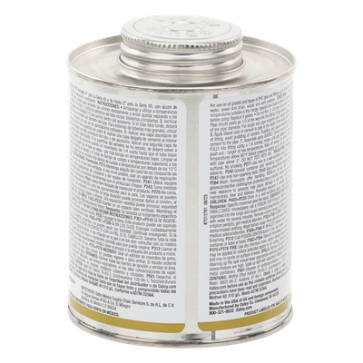Pegamento / Cemento Claro / 473 ml / Tubo Conduit PVC Pesado / Baja Emisión VOC / Curación Rápida | SIERRA STORE