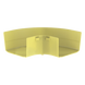 PANDUIT FRRA6X4LYL - Ángulo Recto Horizontal / 90° / Para Canaleta 6x4 / Radio de Curvatura 50.8 mm / Color Amarillo / ABS 94V-0 | SIERRA STORE