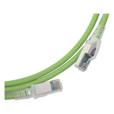 SIEMON ZM6A-S03-07B - Patch Cord Cat6A S/FTP / 0.91 m (3 pies) / CM/LS0H / Verde / Bulk | SIERRA STORE