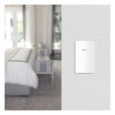 Punto de acceso Omada doble banda 802.11ac, PoE 802.3af/at, MU-MIMO, MIMO 2x2 diseño placa de pared con tres puertos adicionales | SIERRA STORE