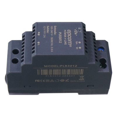 Fuente de poder DIN Riel / 15 Vcc / 2 A / 30 W / Entrada 100-240 Vca / Terminales 5.5 x 2.5 mm / -20°C a 45°C / 3.7 x 1.4 x 2.3 | SIERRA STORE