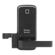 Cerrojo Electrónico con Manija / Lector de Huella y Tarjeta / Teclado Digital / 99 Usuarios / Puerta Vidrio 12 mm / 6 V (4 Baterías AA) | SIERRA STORE