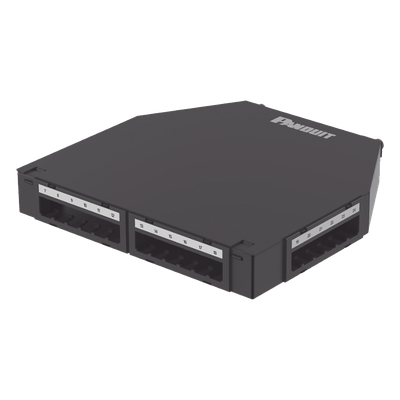 PANDUIT CUFMB24BL - Caja de Consolidación / 24 Puertos Mini-Com / Aluminio / Instalación Piso o Pared / 1.7 in (43 mm) Profundidad | SIERRA STORE