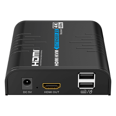 Receptor KVM HDMI / 4K 60 Hz / Extensión 120 m (393.7 ft) / 18 Gbps / IPColor Stream / USB HID / HDCP 2.2 | SIERRA STORE