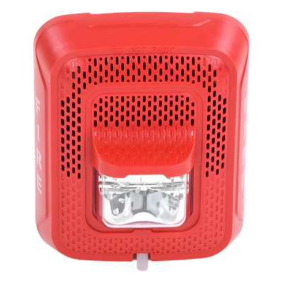 Bocina con estrobo / Pared / 25-70.7 Vrms / 15-185 cd / 400-4000 Hz / UL 1480-1971 / Serie L | SIERRA STORE