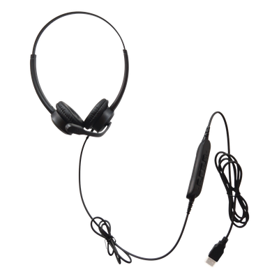 Audífonos USB Profesionales / Audio HD / Micrófono con Cancelación de Ruido / Diadema Ajustable / Controles Integrados / | SIERRA STORE