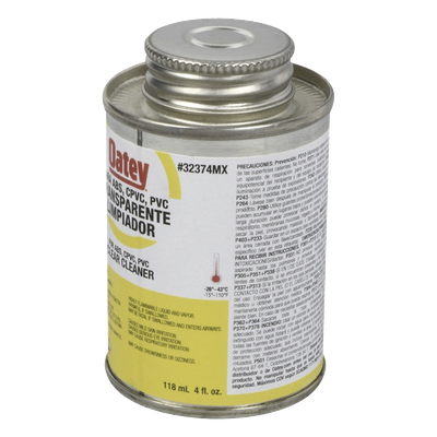 Limpiador de tubería / 946 ml (32 oz) / PVC, CPVC y ABS / Evaporación rápida / 4°C a 43°C | SIERRA STORE