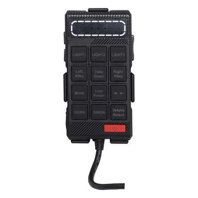 Sirena Vehicular / 100W / 115 dB / Controlador Unimando con Micrófono / 7 Tonos Americanos / Compatible Barras X67/X75 | SIERRA STORE