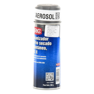Recubrimiento Zinc en Aerosol / 93% Zinc Puro / 368 gr / Película 76 µ / Acabado Gris Brillante / Protección Anticorrosión | SIERRA STORE