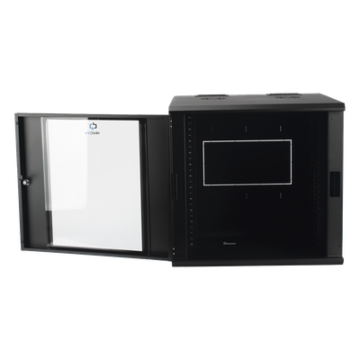 LINKEDPRO BY EPCOM SR-1912-GAP-V5 - Gabinete de Pared Abatible / Rack 19" 12U / Ventana Cristal Templado / Apertura 120° / Laterales | SIERRA STORE