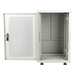 Gabinete Rackeable / 18U / 19 in / Puerta Cristal / Carga 750 Kg / 600x605x930 mm (23.6x23.8x36.6 in) / 3.05 ft Alto | SIERRA STORE
