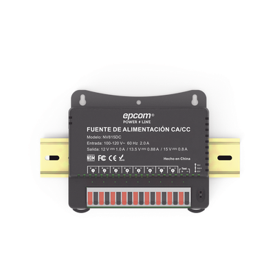 Fuente de Poder / 8 Canales / Salida Ajustable 12/13.5/15 Vcc / 4 A por Canal / 48 W / Montaje en Pared | SIERRA STORE
