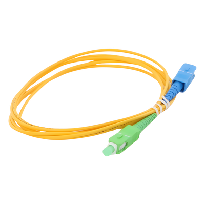 LINKEDPRO BY EPCOM LPSM2SCASCUS2 - Jumper de Fibra Óptica / Monomodo OS2 G.652D / SC/APC-SC/UPC / Simplex / 2m (6.56 ft) / Forro PVC | SIERRA STORE