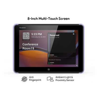 Panel Touch para Programación de Salas / 8 Pulgadas / 1280x800 / Wi-Fi 5 / Bluetooth 5.0 / PoE / Android 13 | SIERRA STORE