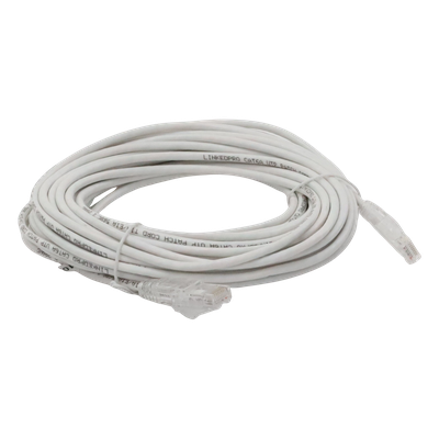 LINKEDPRO BY EPCOM LP-UT6A-1000-WH28 - Cable de Parcheo Slim UTP Cat6A / 10 m (32.81 ft) / 28 AWG / RJ45 / Blanco | SIERRA STORE
