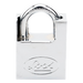 Candado de acero / Guarda anti-palanca / Cromo satinado / Doble cerrojo / 40 mm (1.57 in) / Nivel de seguridad 7 / Llave Abloy | SIERRA STORE