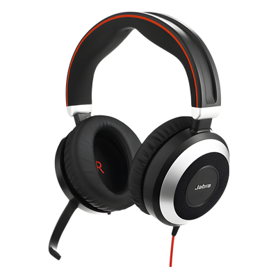 Jabra Evolve 80 con conexión USB / 3.5mm, cancelación activa/pasiva de ruido con indicador de ocupado (7899-823-109) | SIERRA STORE