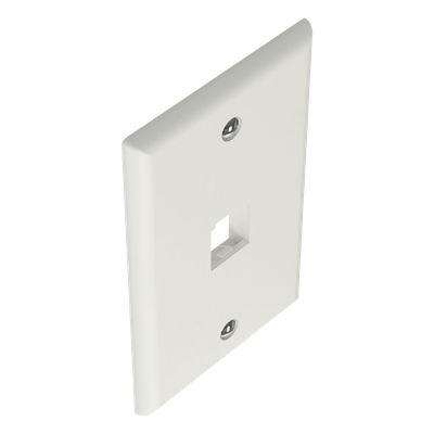 PANDUIT CFP1IW - Placa de Pared Vertical / 1 Puerto Mini-Com / Diseño Plano / 2.75 x 4.5 pulg. / Blanco Mate | SIERRA STORE