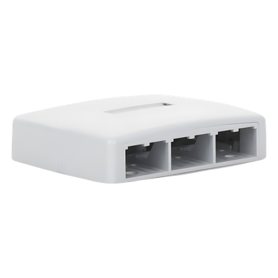 PANDUIT CBXQ6WH-A - Caja de Montaje en Superficie / 6 Puertos Mini-Com / 129x30.5x94 mm / 0.42x0.10x0.31 pies / ABS / Blanco | SIERRA STORE
