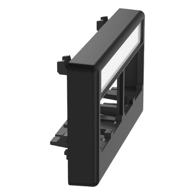 PANDUIT CFFPL4BL - Placa de Mobiliario Modular / 4 Puertos Mini-Com / ABS Negro / 2.9x0.88x1.77 pulg (73.66x22.35x44.95 mm) | SIERRA STORE