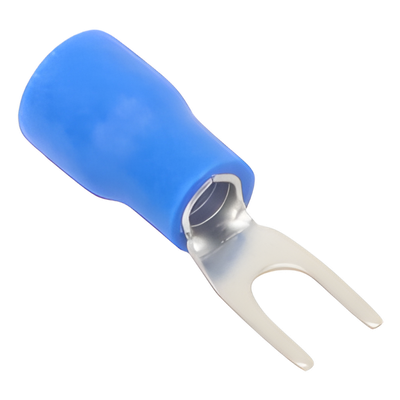 Terminal Horquilla Aislada / 16-14 AWG / Azul / 25 Piezas / Espada 6.3 mm | SIERRA STORE